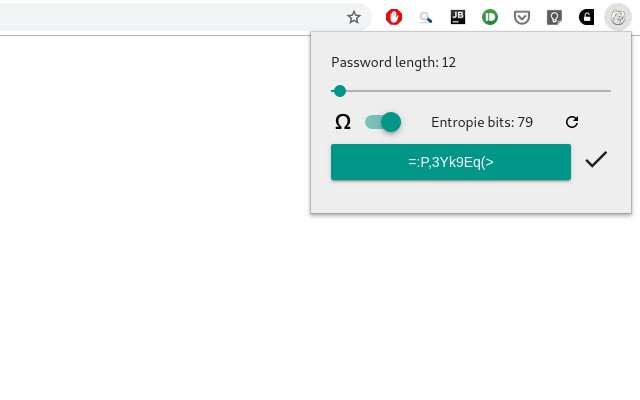 Chrome Password Generator  from Chrome web store to be run with OffiDocs Chromium online