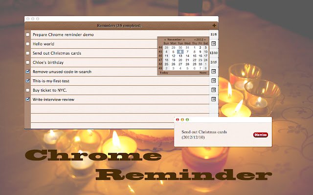 Chrome Reminder  from Chrome web store to be run with OffiDocs Chromium online