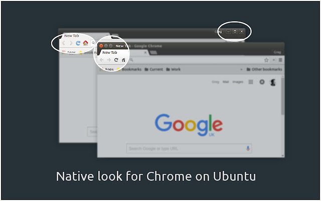 Chrome Ubuntu Theme ຈາກ Chrome web store ທີ່ຈະດໍາເນີນການກັບ OffiDocs Chromium ອອນໄລນ໌