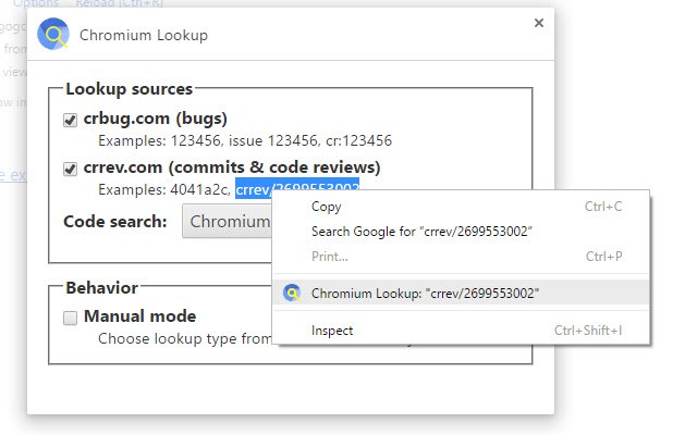 Chromium Lookup  from Chrome web store to be run with OffiDocs Chromium online