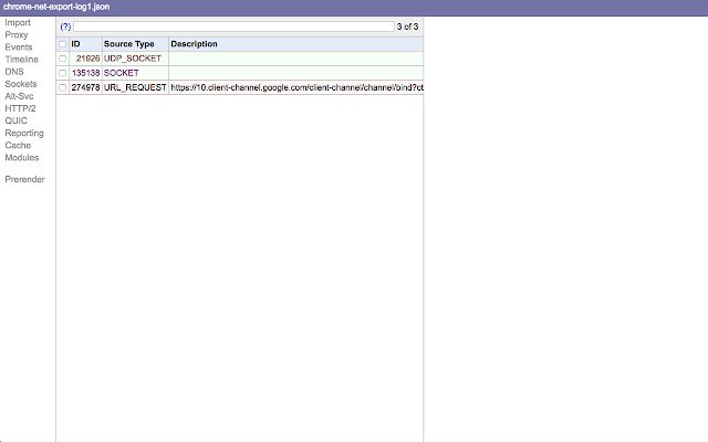 Chromium NetLog Dump Viewer aus dem Chrome Web Store zur Ausführung mit OffiDocs Chromium online