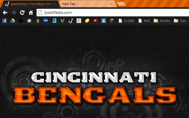 Cincinnati Bengals Theme  from Chrome web store to be run with OffiDocs Chromium online