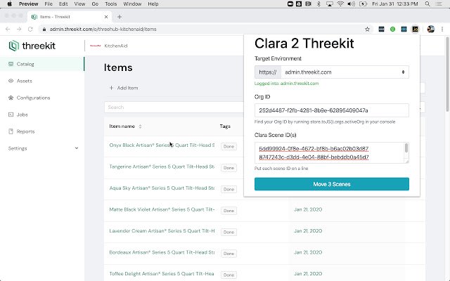 Clara Import Utility  from Chrome web store to be run with OffiDocs Chromium online