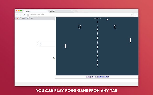 Le jeu hors ligne Classic Pong pour Google Chrome de la boutique en ligne Chrome doit être exécuté avec OffiDocs Chromium en ligne