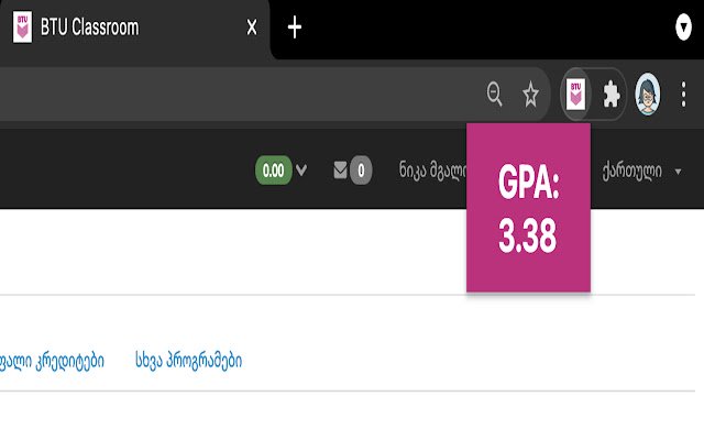 Classroom GPA  from Chrome web store to be run with OffiDocs Chromium online