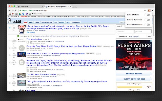 Cleaner Reddit  from Chrome web store to be run with OffiDocs Chromium online