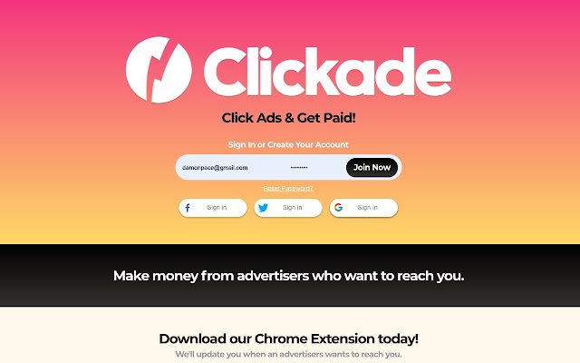 Clickade ຈາກ Chrome web store ເພື່ອດໍາເນີນການກັບ OffiDocs Chromium ອອນໄລນ໌