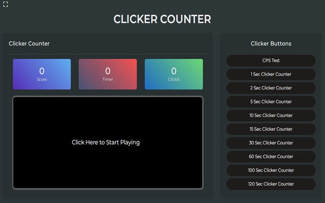 Clicker Counter จาก Chrome เว็บสโตร์ที่จะรันด้วย OffiDocs Chromium ทางออนไลน์