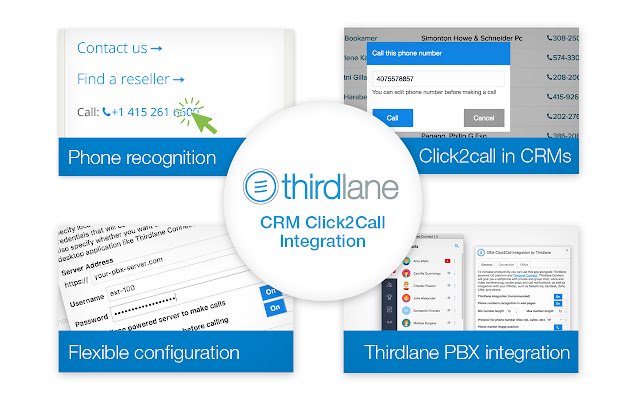 Click to Call CTI for CRM  from Chrome web store to be run with OffiDocs Chromium online