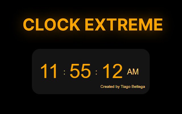 Clock Extreme  from Chrome web store to be run with OffiDocs Chromium online