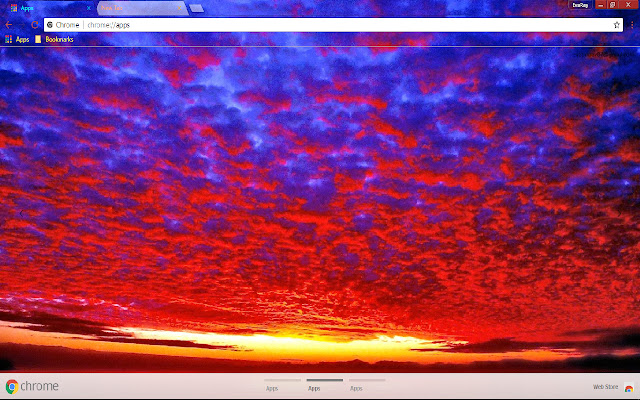 Cloud Colorful Horizon Red із веб-магазину Chrome, який буде працювати з OffiDocs Chromium онлайн