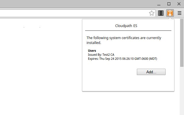 OffiDocs Chromium オンラインで実行する Chrome Web ストアの Cloudpath Certificate Generator