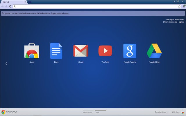 CM Blue ze sklepu internetowego Chrome można uruchomić z OffiDocs Chromium online