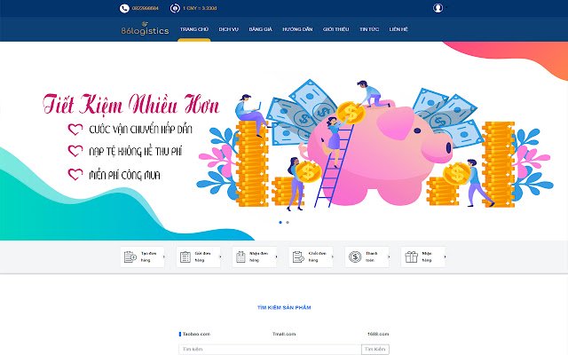 Công Cụ Đặt Hàng Của 86logistics.vn da Chrome Web Store para ser executado com OffiDocs Chromium online