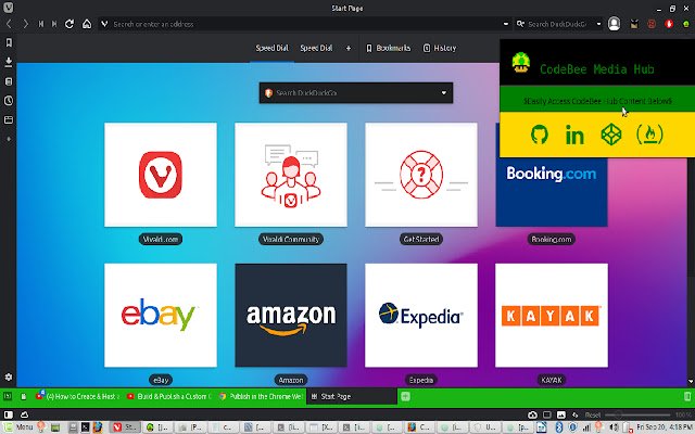 CodeBee Launcher  from Chrome web store to be run with OffiDocs Chromium online