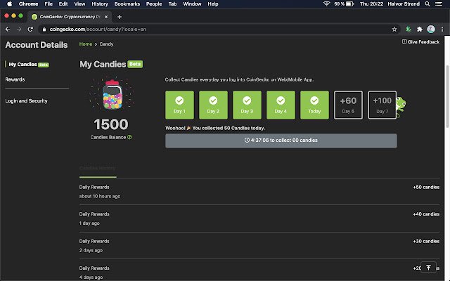 CoinGecko Candy Collector  from Chrome web store to be run with OffiDocs Chromium online