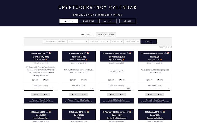 CoinMarketCal to Google Calendar  from Chrome web store to be run with OffiDocs Chromium online