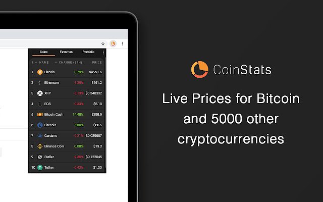 CoinStats Crypto Portfolio Tracker  from Chrome web store to be run with OffiDocs Chromium online