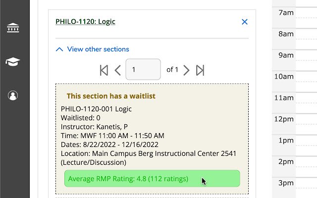 College of DuPage Rate My Professors  from Chrome web store to be run with OffiDocs Chromium online