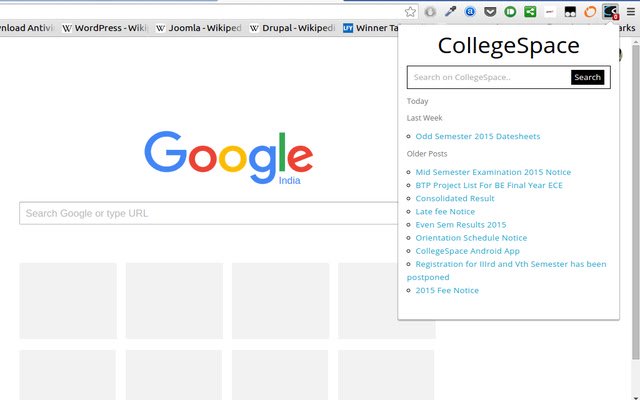 CollegeSpace Updates  from Chrome web store to be run with OffiDocs Chromium online