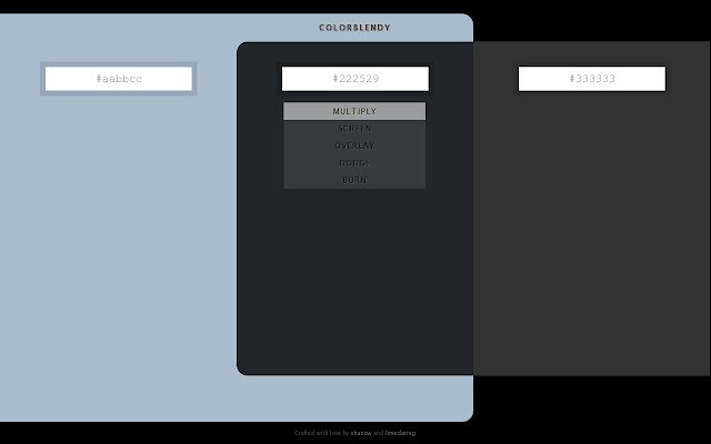 Colorblendy  from Chrome web store to be run with OffiDocs Chromium online