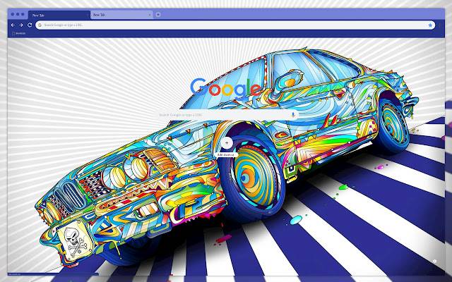 Voiture colorée de la boutique en ligne Chrome à exécuter avec OffiDocs Chromium en ligne