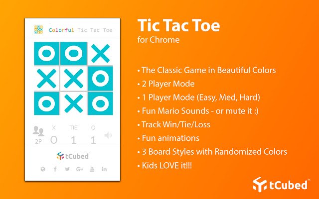 Tic Tac Toe الملون من متجر Chrome الإلكتروني ليتم تشغيله باستخدام OffiDocs Chromium عبر الإنترنت