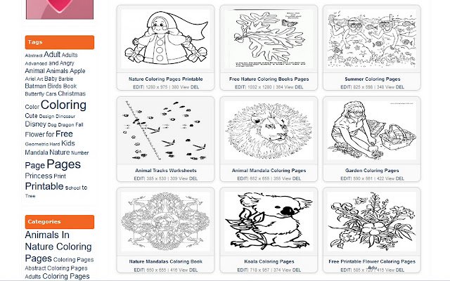 Coloring Pages for Kids  from Chrome web store to be run with OffiDocs Chromium online