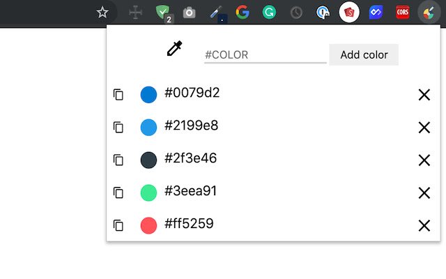 Color Saver: Pick and save your colors  from Chrome web store to be run with OffiDocs Chromium online