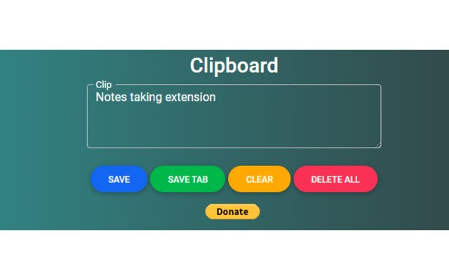 Colourful Clipboard  from Chrome web store to be run with OffiDocs Chromium online