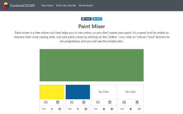 CombineCOLORS Mix Paint Online  from Chrome web store to be run with OffiDocs Chromium online