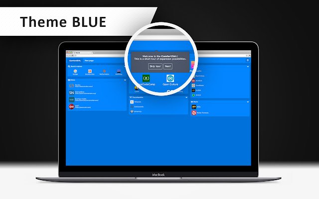 ComfortDIAL New tab  from Chrome web store to be run with OffiDocs Chromium online