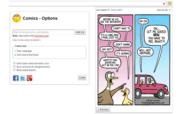 Comics  from Chrome web store to be run with OffiDocs Chromium online