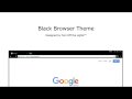 Complete Black Theme for Google Chrome  from Chrome web store to be run with OffiDocs Chromium online