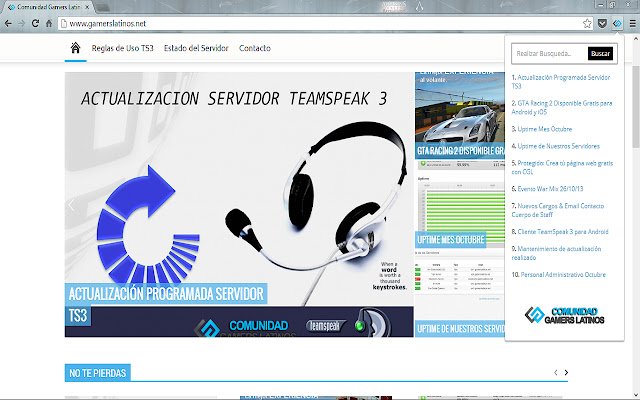 Comunidad Gamers Latinos  from Chrome web store to be run with OffiDocs Chromium online