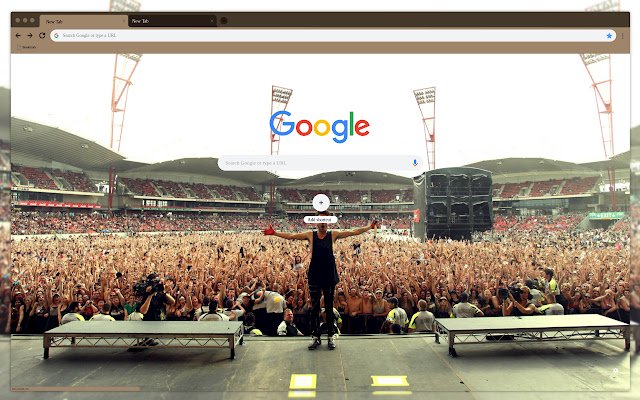 Concert in het stadion vanuit de Chrome-webwinkel, uitgevoerd met OffiDocs Chromium online