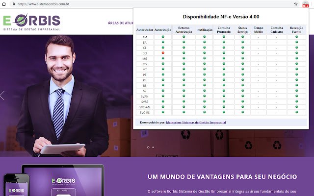 Consultar Disponibilidade NF e  from Chrome web store to be run with OffiDocs Chromium online