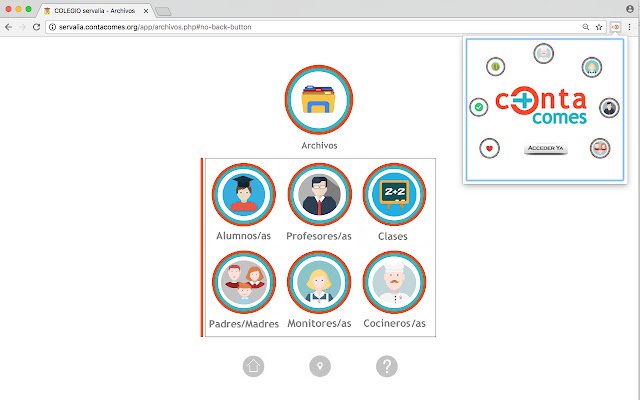 Contacomes  from Chrome web store to be run with OffiDocs Chromium online