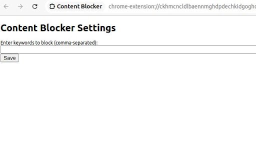 Content Blocker from Chrome web store to be run with OffiDocs Chromium online Content Blocker from Chrome web store to be run with OffiDocs Chromium online