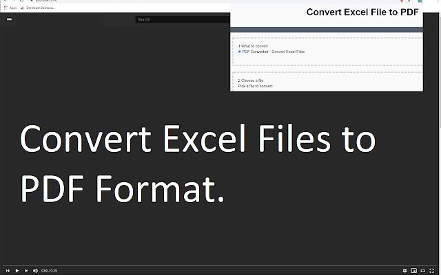 Converter for Excel  from Chrome web store to be run with OffiDocs Chromium online