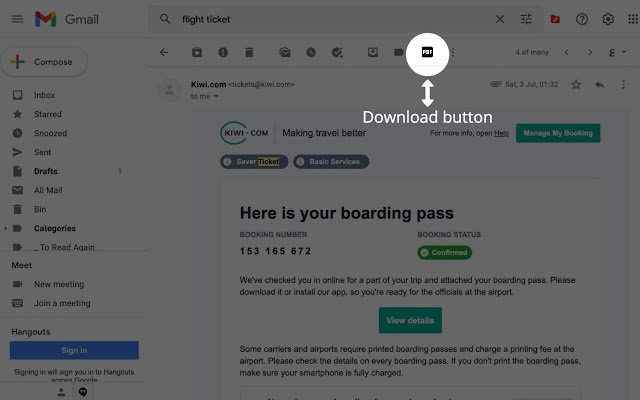 Convert Gmail Emails to PDFs (by Duffel)  from Chrome web store to be run with OffiDocs Chromium online