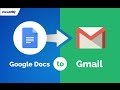 Convert Google Doc to Gmail draft by cloudHQ  from Chrome web store to be run with OffiDocs Chromium online