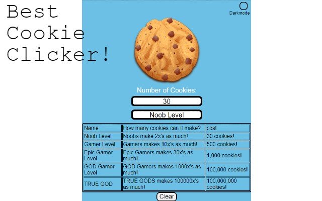 Cookie Clicker  from Chrome web store to be run with OffiDocs Chromium online