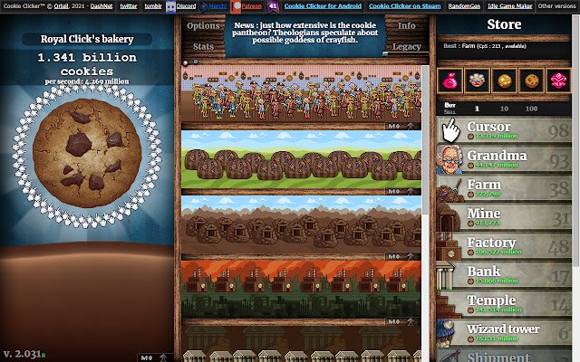 Cookie Clicker Assistant  from Chrome web store to be run with OffiDocs Chromium online