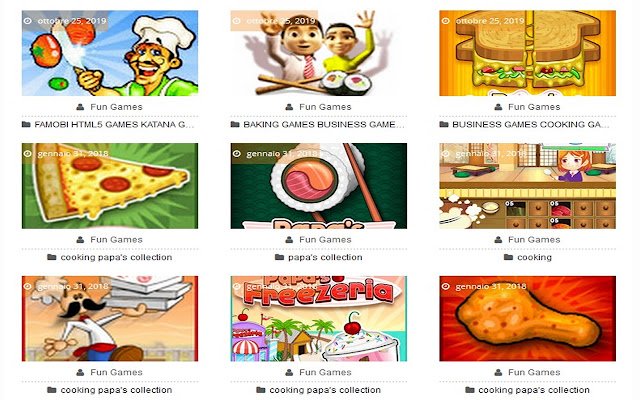 Cooking Games  from Chrome web store to be run with OffiDocs Chromium online