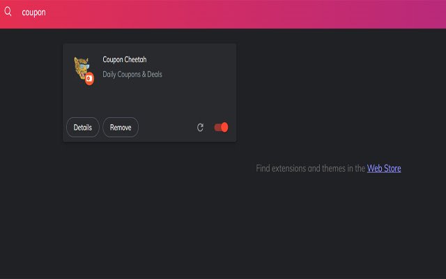 Coupon Cheetah  from Chrome web store to be run with OffiDocs Chromium online