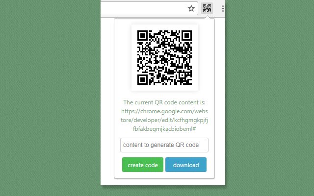 create QR code  from Chrome web store to be run with OffiDocs Chromium online