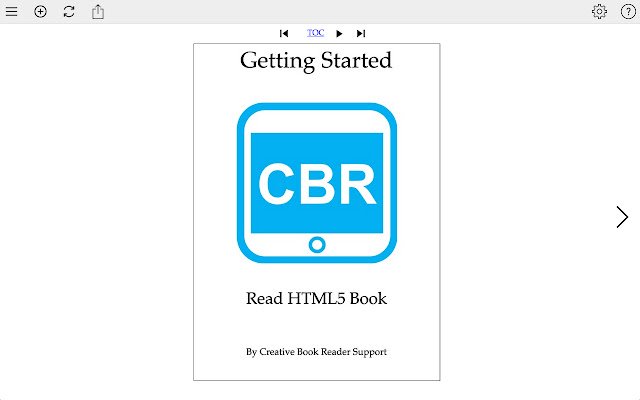 Creative Book Reader HTML5 Book Reader  from Chrome web store to be run with OffiDocs Chromium online