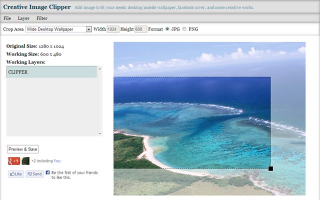 Creative Image Clipper  from Chrome web store to be run with OffiDocs Chromium online