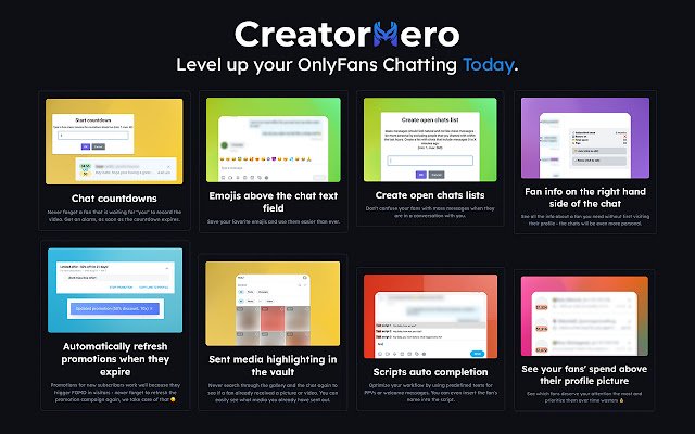 CreatorHero uit de Chrome-webwinkel wordt uitgevoerd met OffiDocs Chromium online